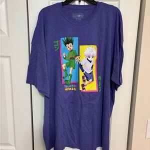 Purple T-shirt Gon Freeces & Killua Zoldyck from Hunter x Hunter Anime